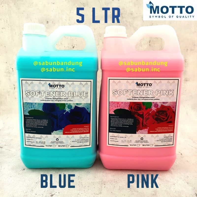 Softener Laundry Pakaian Motto Pelembut dan Pewangi Pakaian