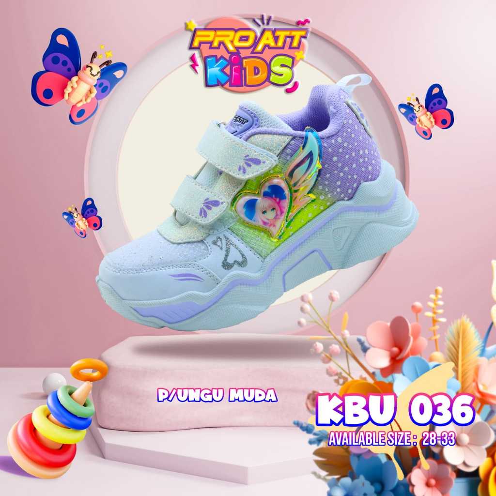 ago 3 PRO ATT  FRG,KBU, KIM,KAG Sepatu Sneakers Anak Sepatu Olahraga Lari Sepatu Sekolah Anak Origin