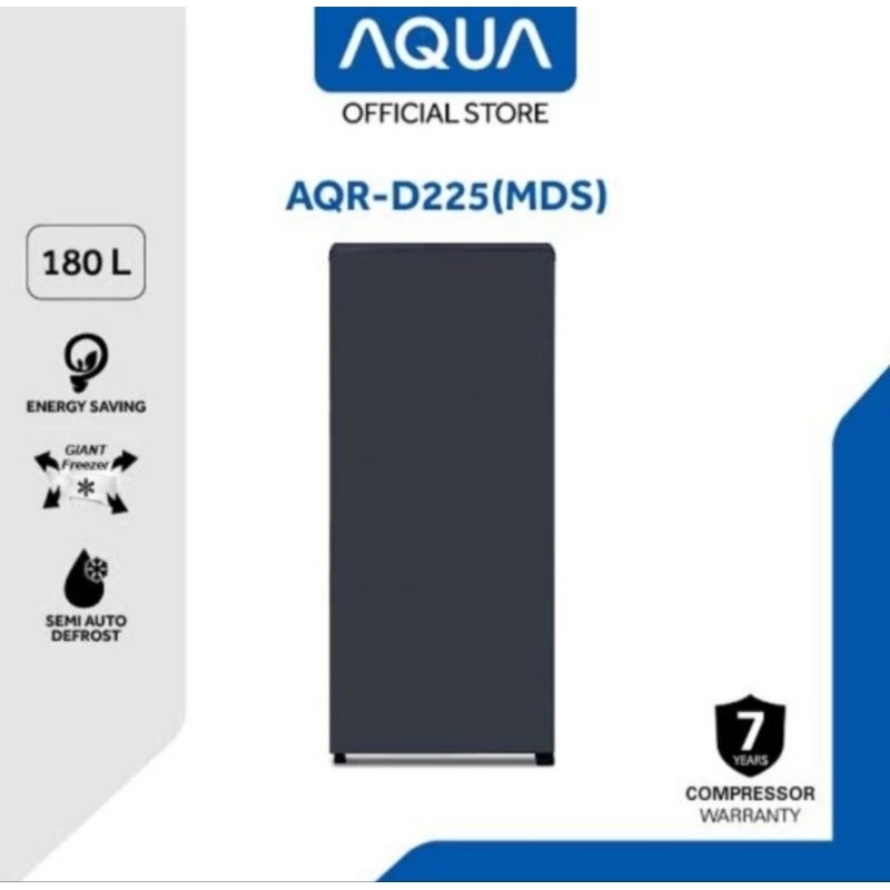 KULKAS AQUA 1 PINTU DOUBLE FREEZER D225