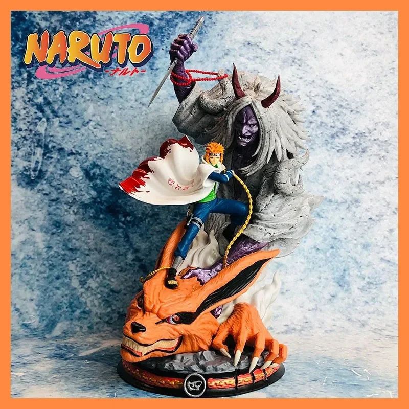 Action Figure Cloud Studio Yondaime Namikaze Minato Kurama Malaikat Kematian Hokage Diorama