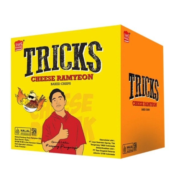 

TRICKS Potato Baked crips biskuit kentang Cheese Ramyeon 4 x 15 gr