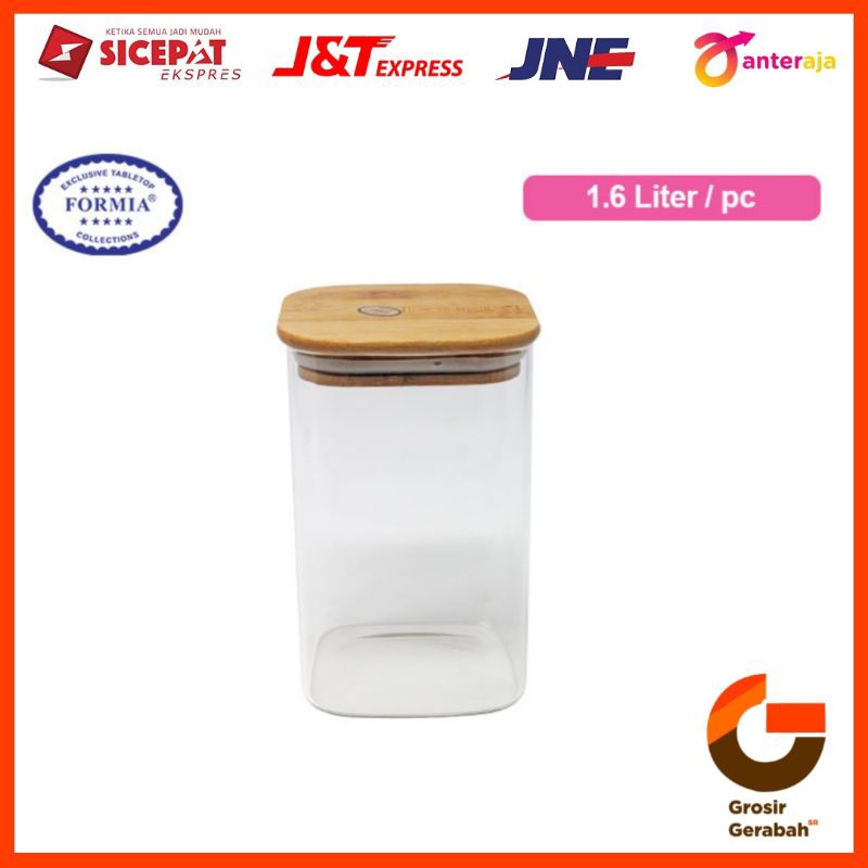 Formia toples nature fr849cl16 candy jar square 1,6liter