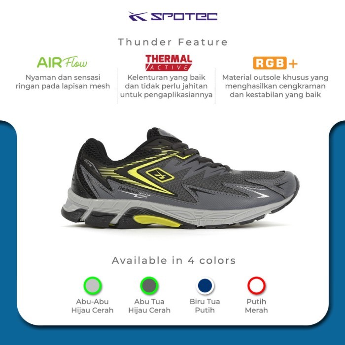 Sepatu Pria / Sepatu Running / Spotec / Thunder