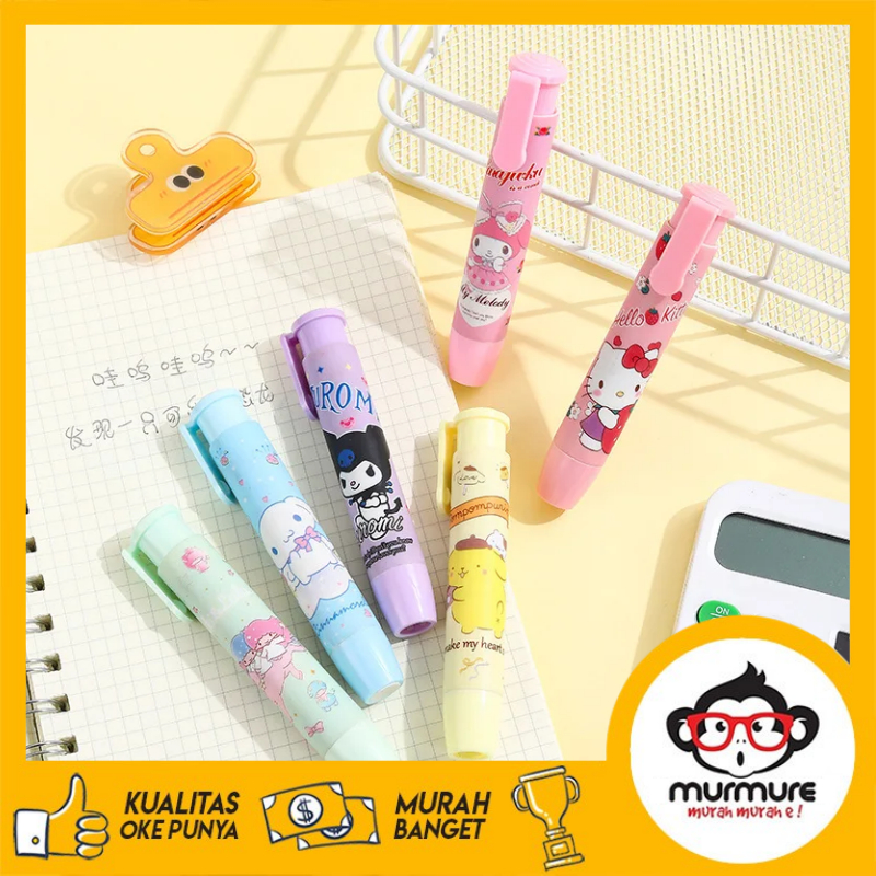 

MURMURE I PENGHAPUS PENSIL MEKANIK MOTIF KARAKTER LUCU / MECHANICAL ERASER / PENGHAPUS BENTUK LIPSTICK