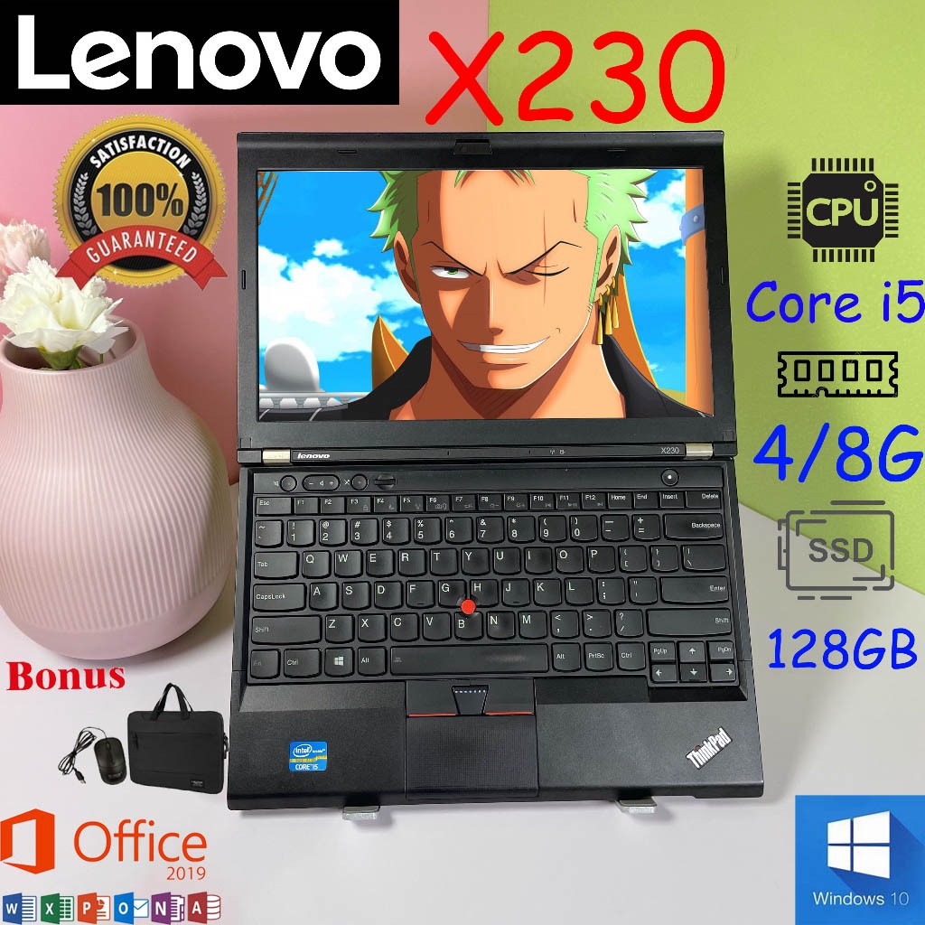 Laptop Lenovo SECOND ThinkPad X220/X230 Core i5 GEN 3 RAM 4/8GB HDD 320GB/500GB SSD128GB/256GB 12 Inch like new Laptop bekas IPS US Keybroad  backlight