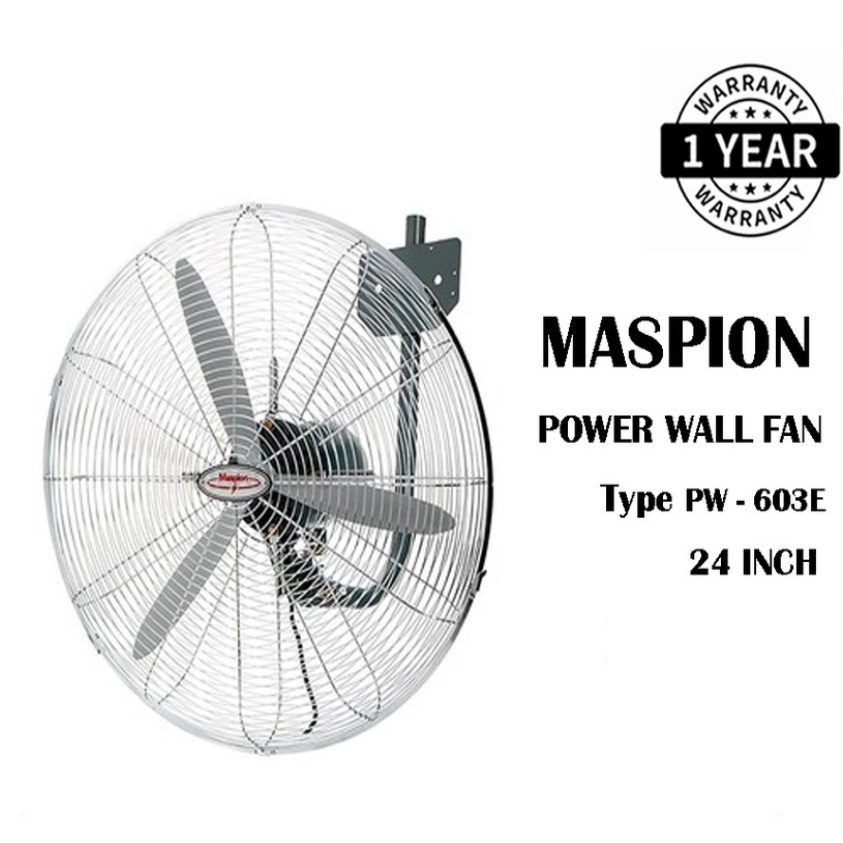 KIPAS ANGIN MASPION PW 603 W / POWER WALL FAN 24 INCH / PW603W