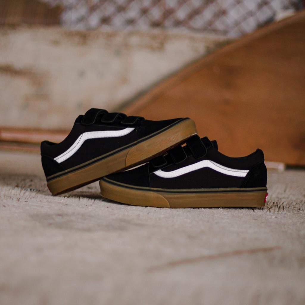 Vans Old Skool Velcro Black Gum