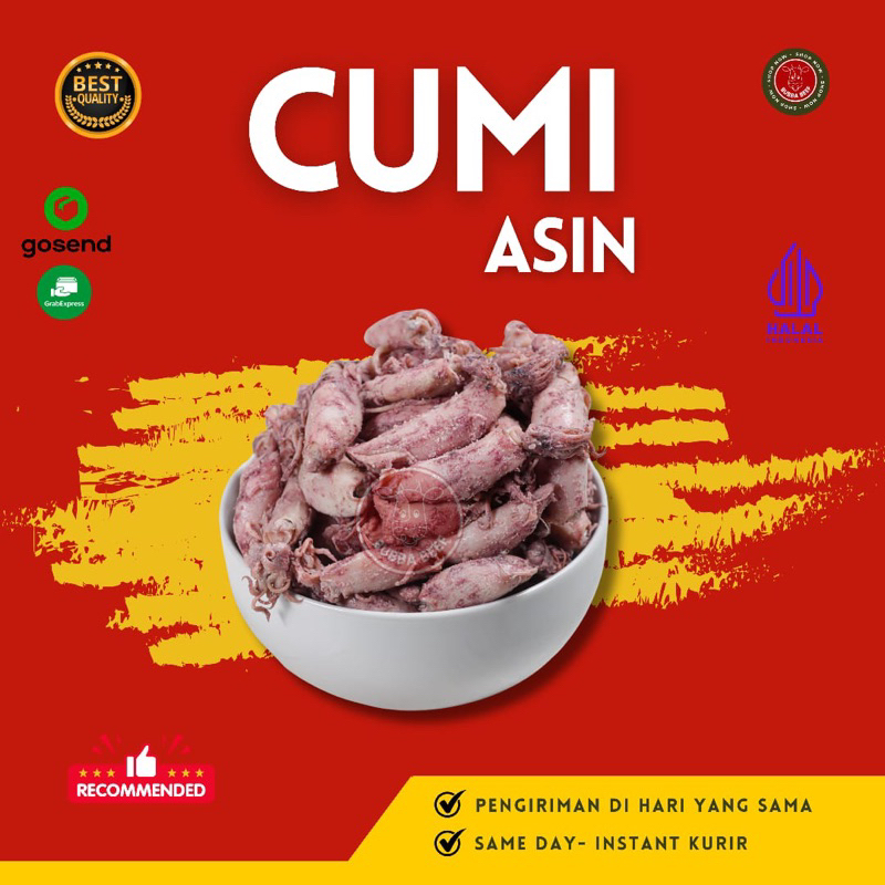 

Cumi Asin Frozen 250gr | Cumi cumi Asin Beku | Seafood Premium Frozen | Ikan Laut Segar Beku | Cumi Asin Kering Beku Siap Masak | Squid Frozen