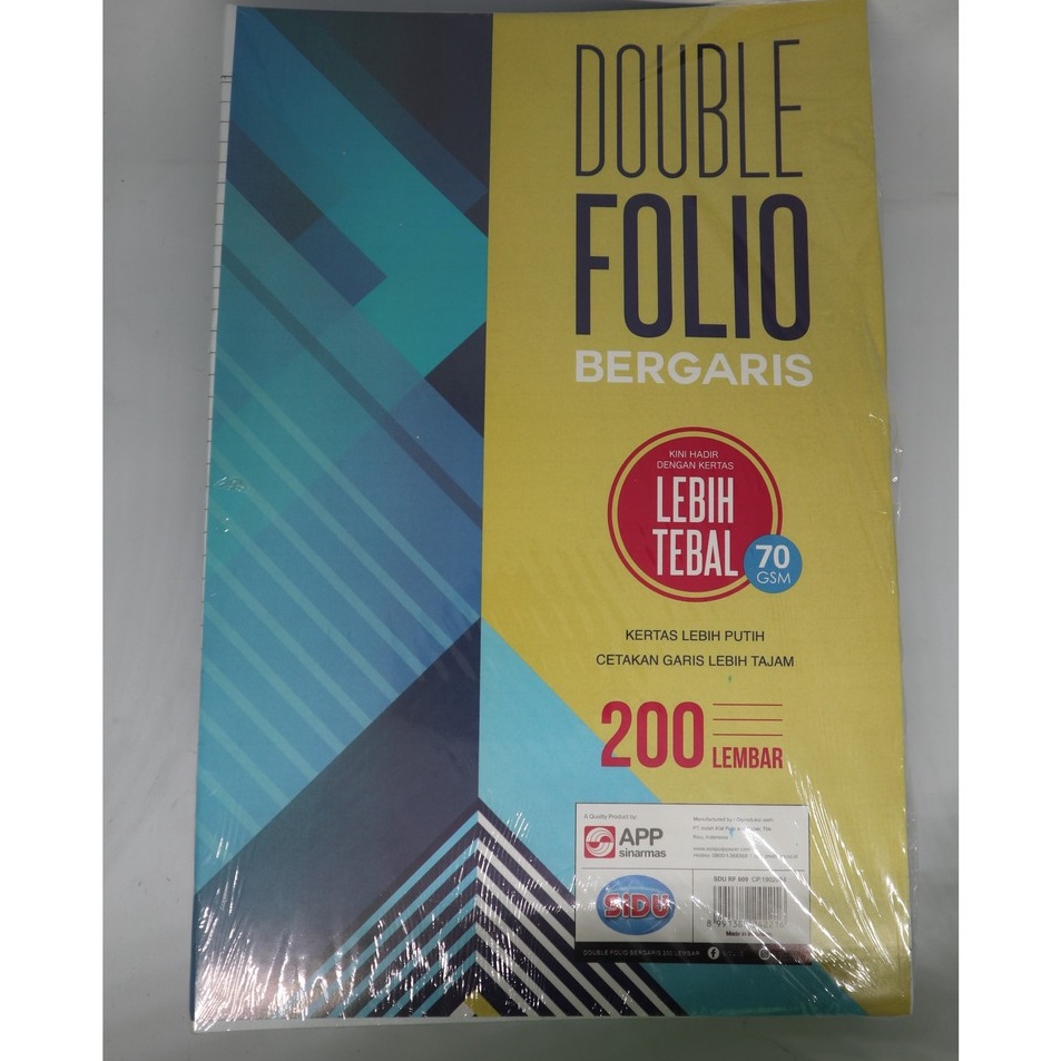 

Kirim Sekarang Double Folio Sidu 200 Lembar Ready