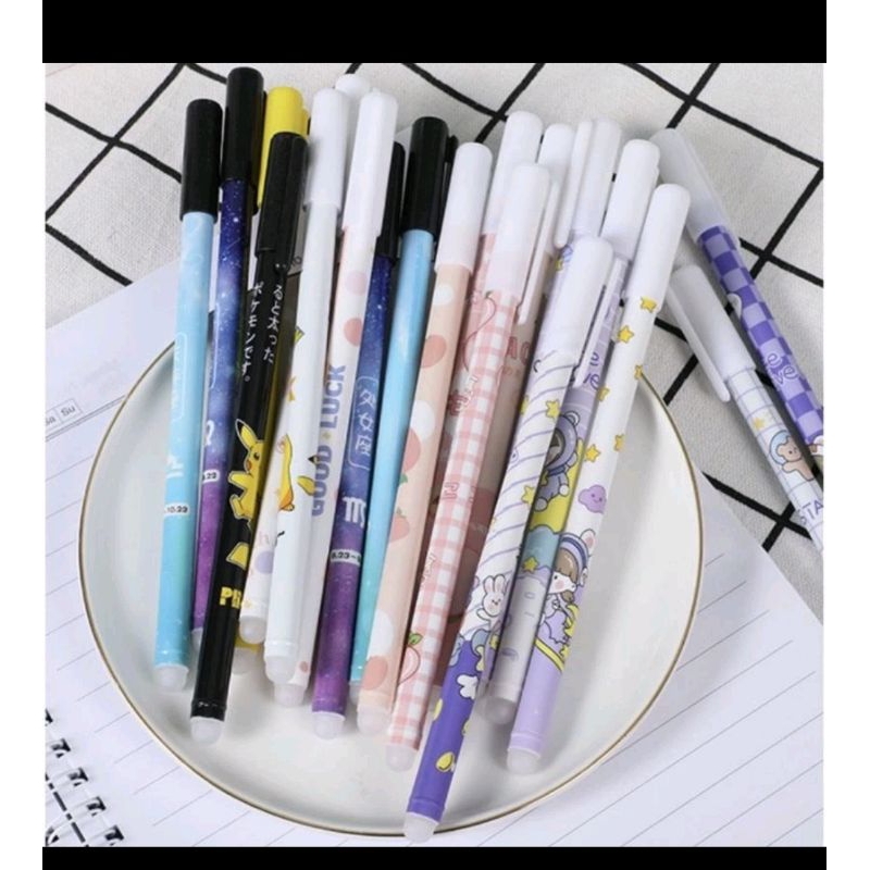 

Pulpen Pena bolpoin pen Bisa Dihapus Motif Lucu Erasable Pen