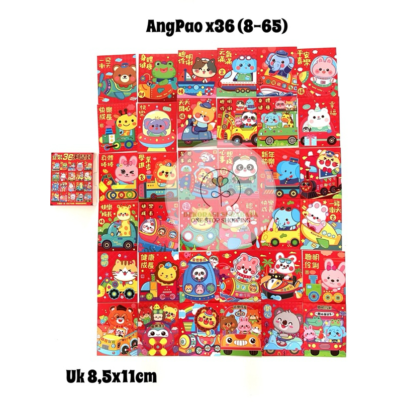

Angpao Imlek Karakter isi 36pc