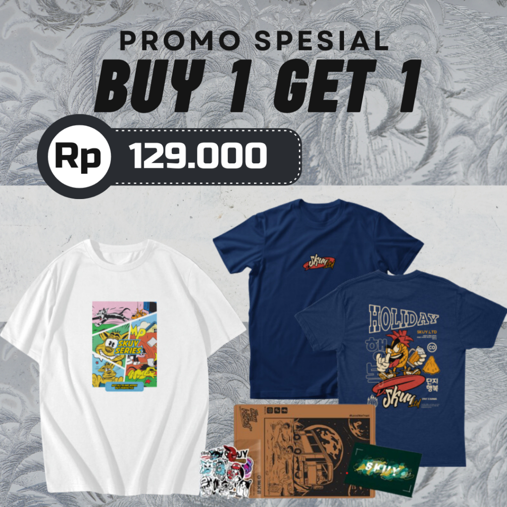 Baju Laki Laki Dewasa Kaos Distro Buy 1 Get 1 | Kaos Murah Pria Buy 1 Get 1 | Kaos Promo Skuy.Ltd Bu