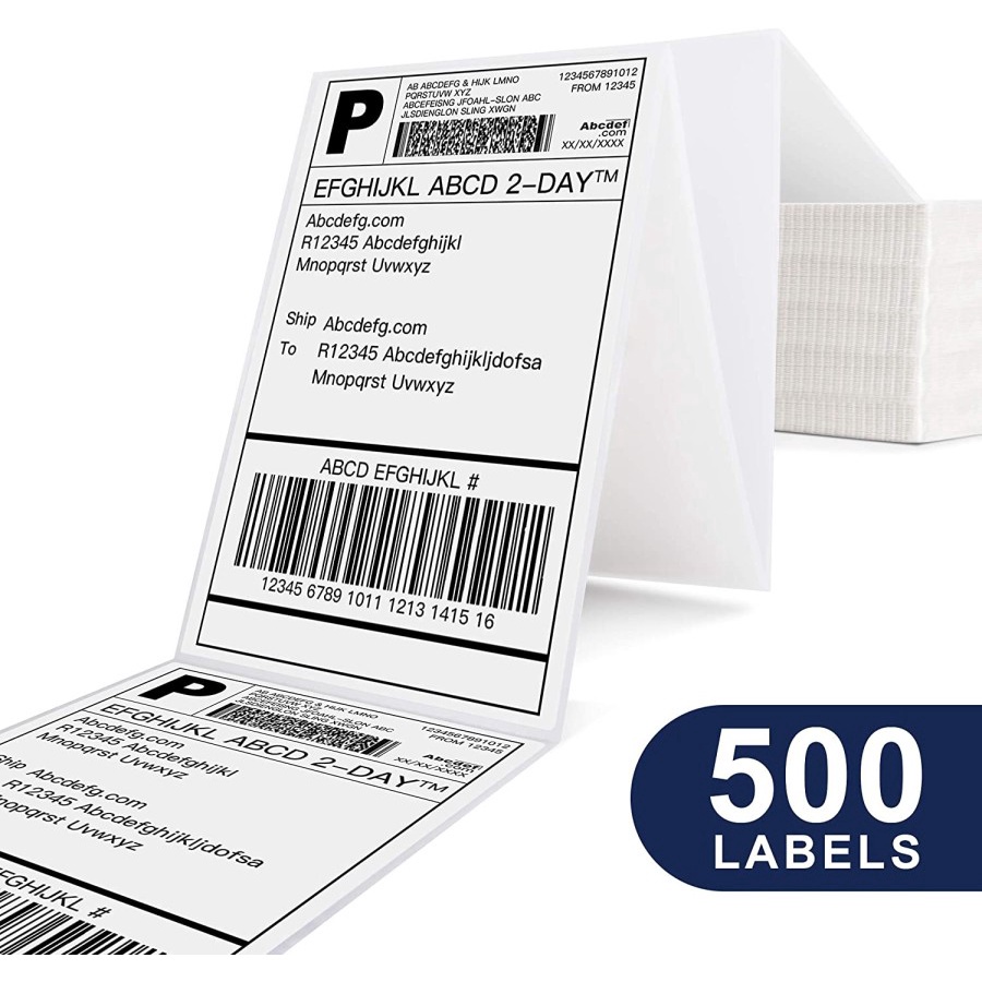 

Original Label Resi Kertas Thermal Label Sticker 100x150 Barcode Size A6 500PCS 