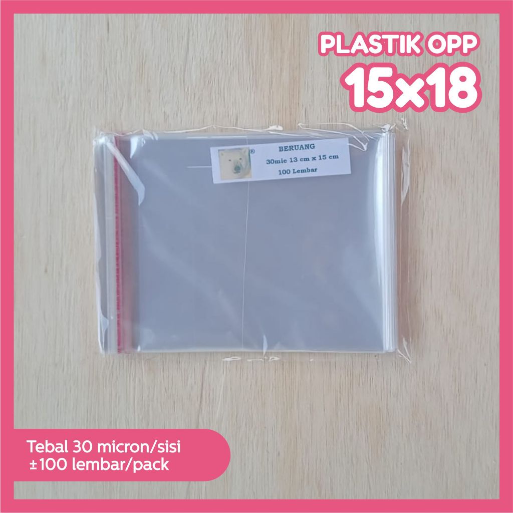 Plastik Opp 13x15 Tebal 30 micron Plastik Roti Souvenir