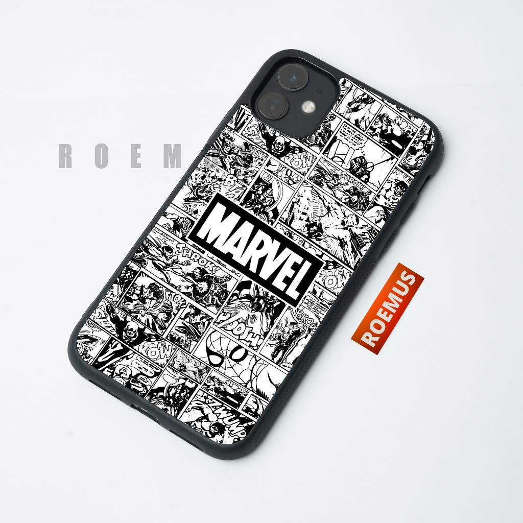 Case iPhone Marvel Softcase iPhone 11 12 13 Mini 14 Plus X Xs Xr 15 Pro Max Softcase Case Cowok Prem