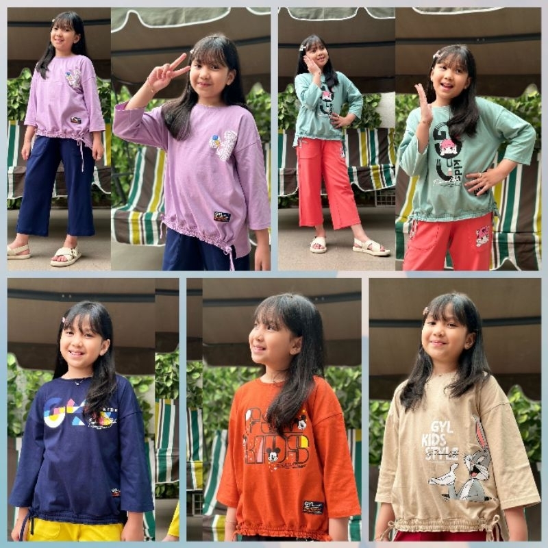 TOP SET GYL ORIGINAL / KAOS ANAK / kaos gyl kids