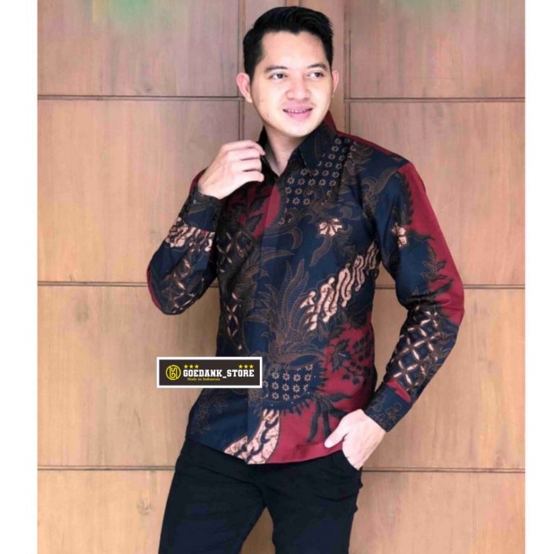 Toko Spesial Baju batik pria lengan panjang Batik pria lengan panjang batik pria modern 2022 ori bat