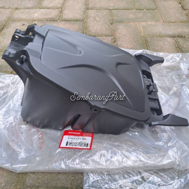 BOX BAGASI COVER TUTUP BAGASI HONDA BEAT KARBU ORIGINAL AHM
