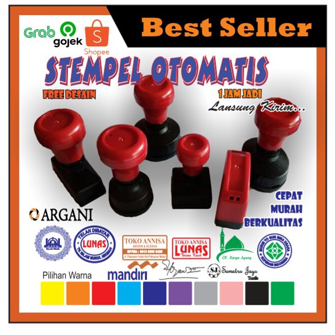 

Kirim langsung Stempel otomatis atau stempel warna murah dan berkualitas JVC