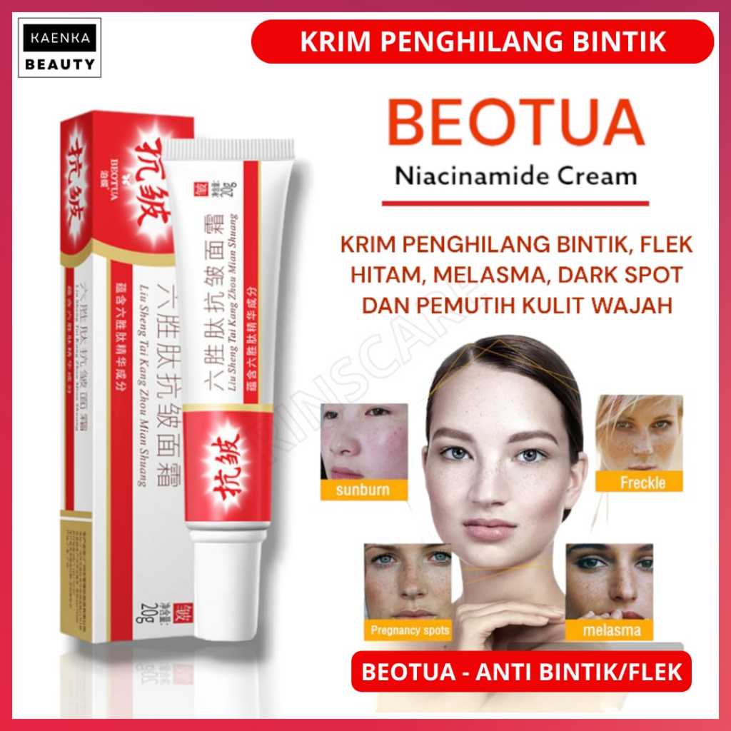 [KNK] Cream Pemutih Bintik Efektif 7x Niacinamide Melasma Cream 100% Beotua 20gr