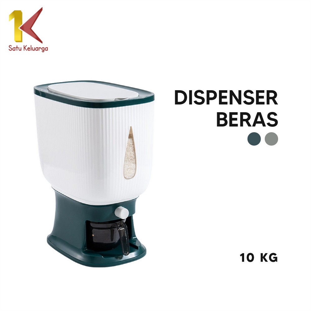 12.12 BRANDS FESTIVAL Satu Keluarga Dispenser Beras 10 KG C360 Rice Dispenser Tempat Wadah Penyimpan