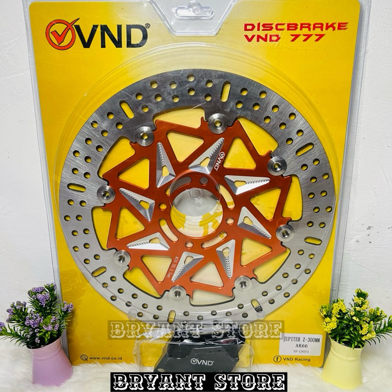 PIRINGAN DEPAN CAKRAM VND AK 66 300MM JUPITER Z MX F1ZR VEGA CNC FLOATING BRAKE DISK DISC DISCBRAKE DISKBRAKE 300 MM FIZR FIRZ LUBANG BAUT 4 AK66 JUPITERZ JUPITERMX