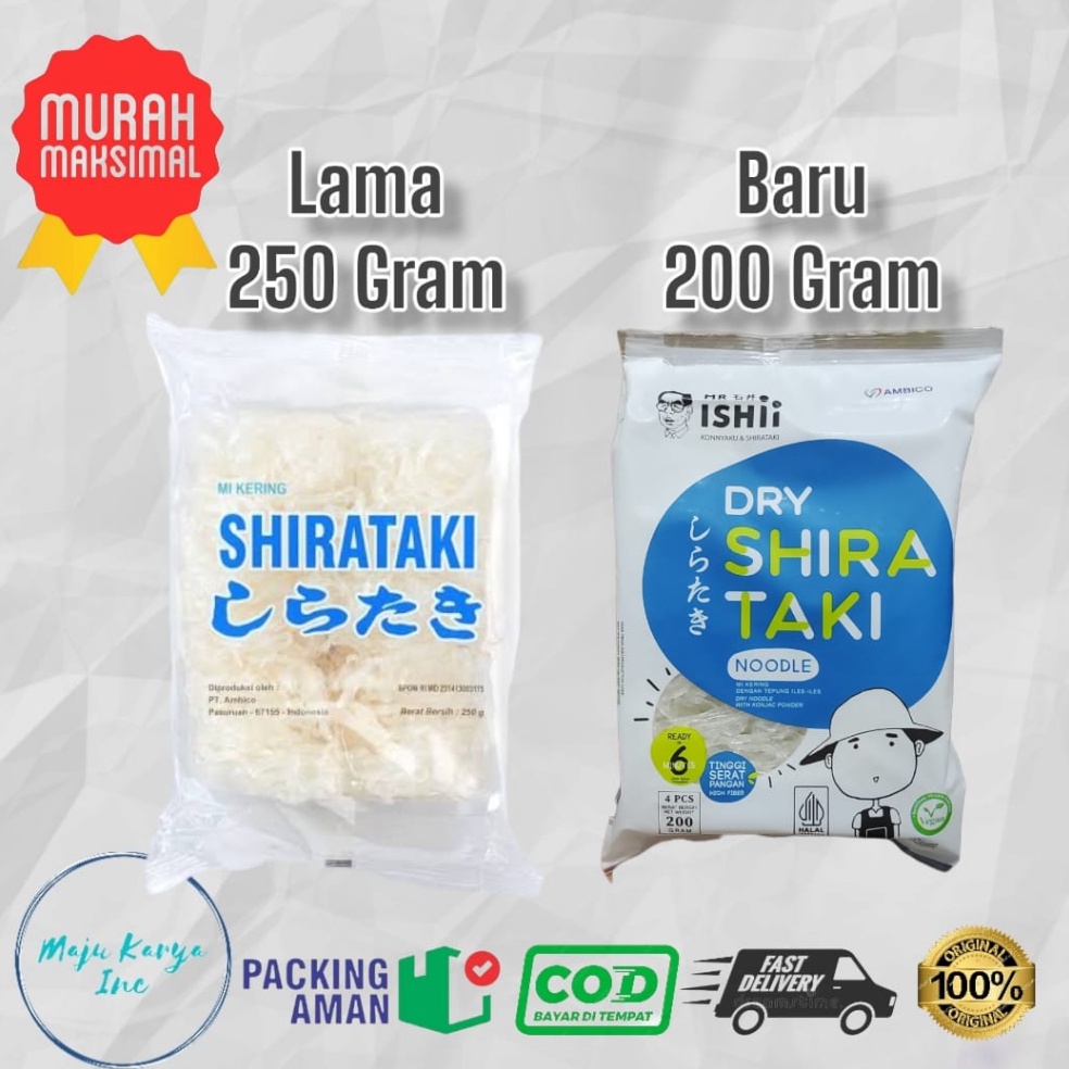 

[♚F51➤] Dry Shirataki Mie Shirataki kering 250 gram [156]