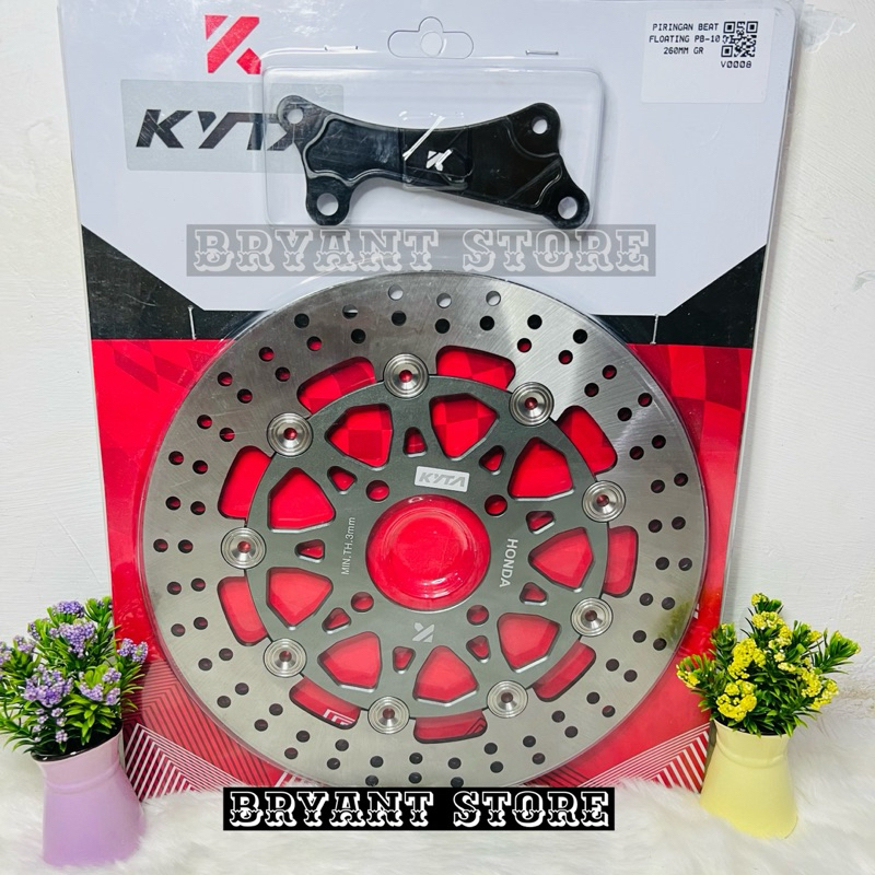 PIRINGAN CAKRAM DEPAN KYTACO KTC FLOATING 260MM DISC DISK BRAKE 260 MM BEAT VARIO 125 150 160 CBS OLD SCOOPY GENIO SPACY BAUT 4 DISKBRAKE DISCBRAKE