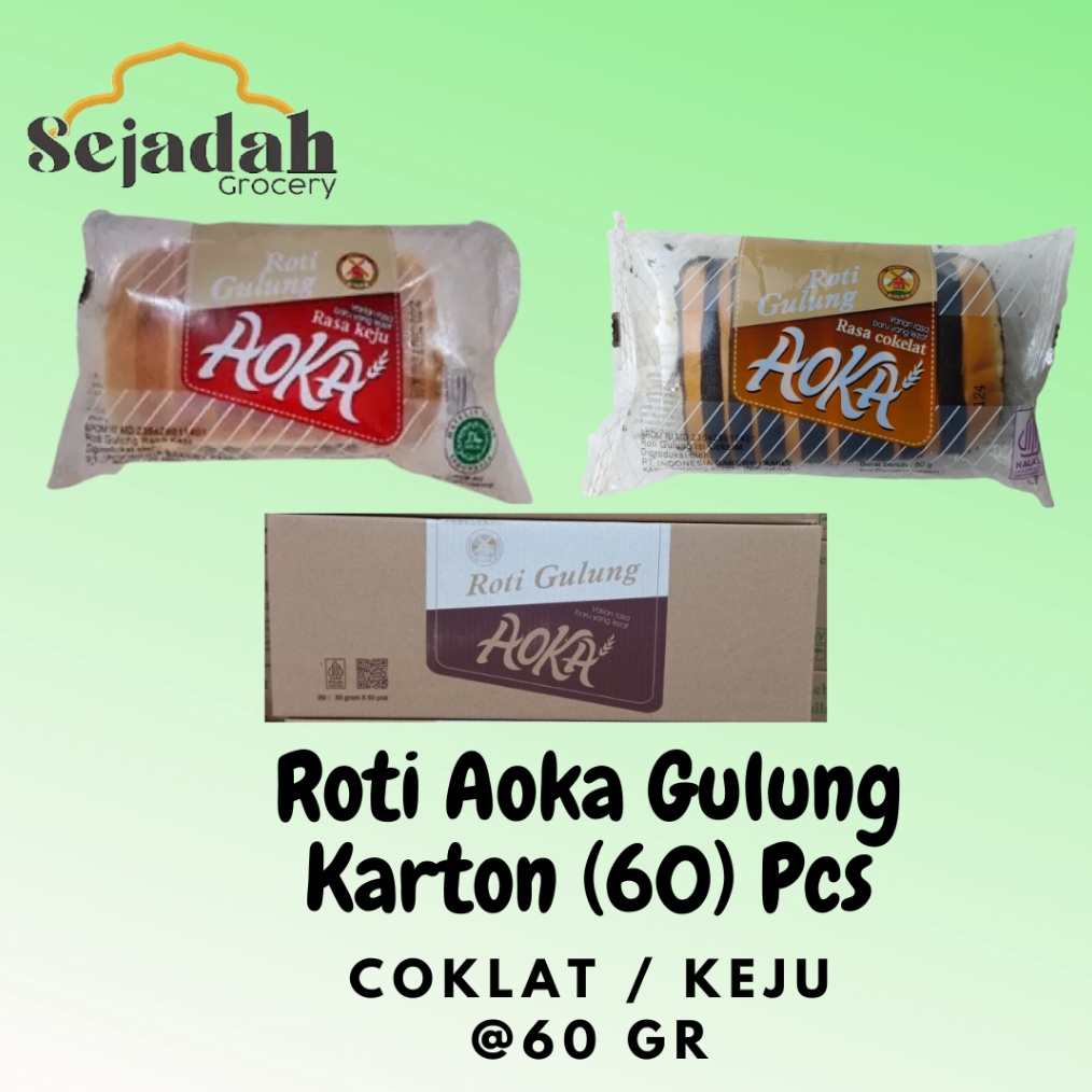 

Original Roti Aoka Gulung Karton Dus isi 60 GOJEK ONLY !