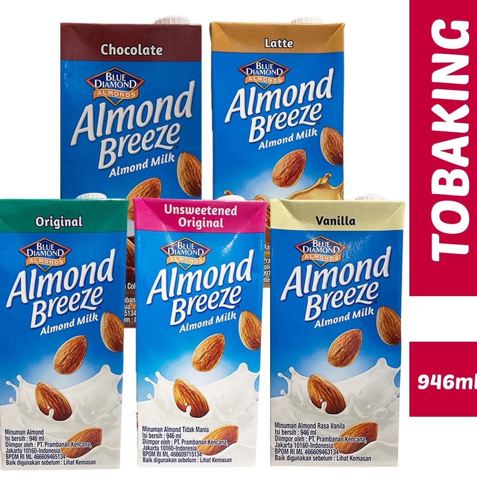 

[‰I62$] Almond Breeze Blue Diamond 946ml Almond Milk Vanilla Chocolate Latte Barista Always