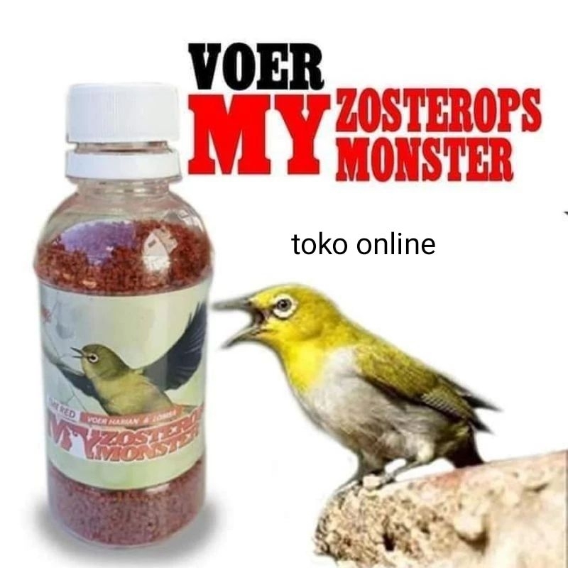 VOER RED ZOMO PLECI my zosterops monster makanan burung pleci