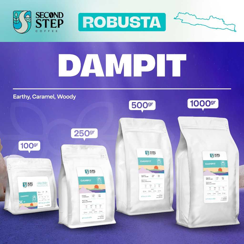 

Kopi Robusta Dampit Jawa Timur Coffee Espresso Roast Beans Biji Bubuk