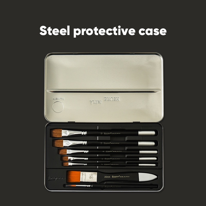 

GIORGIONE Kuas Lukis Paint Brush Set 8 Pcs - Pilih Set