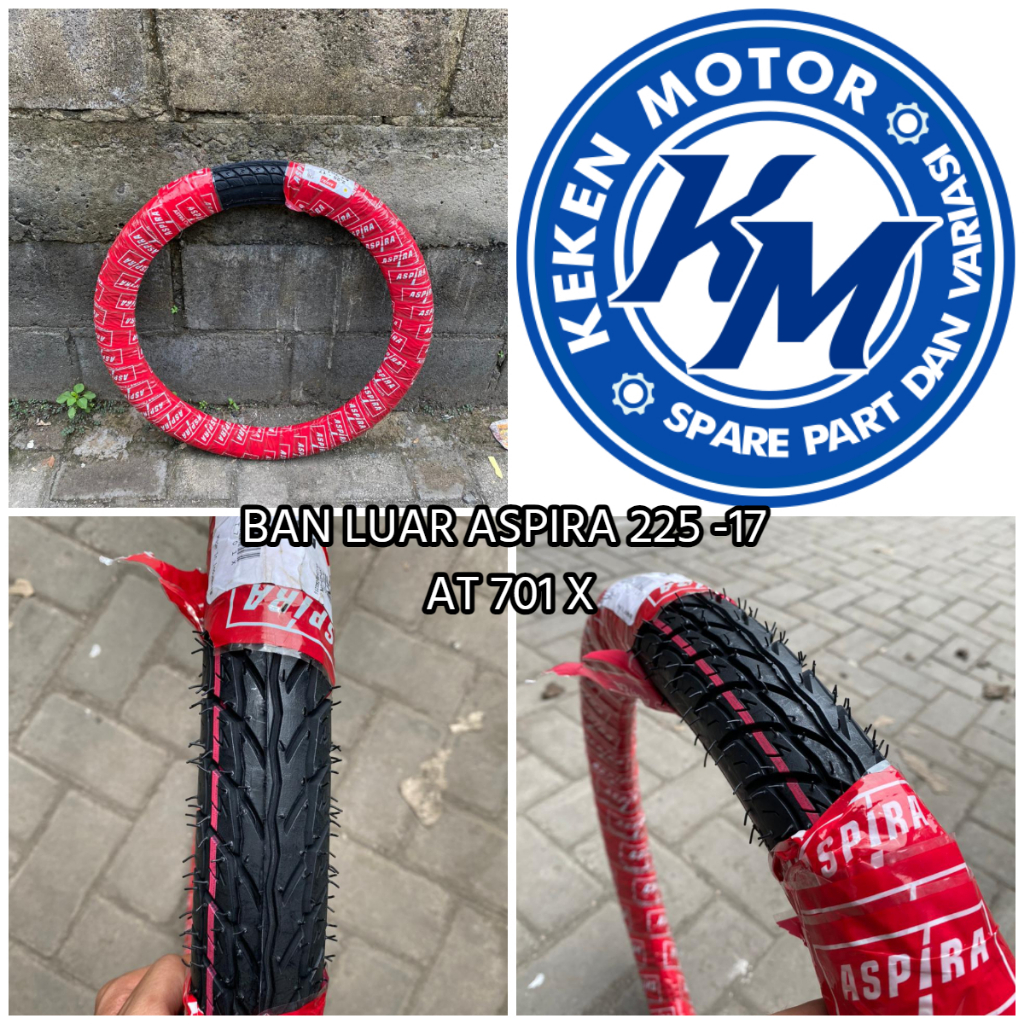 BAN LUAR ASPIRA AT BAN MOTOR BEBEK 225-17 TUBETYPE || BAN LUAR BEBEK ASPIRA  TUBETYPE 225-17