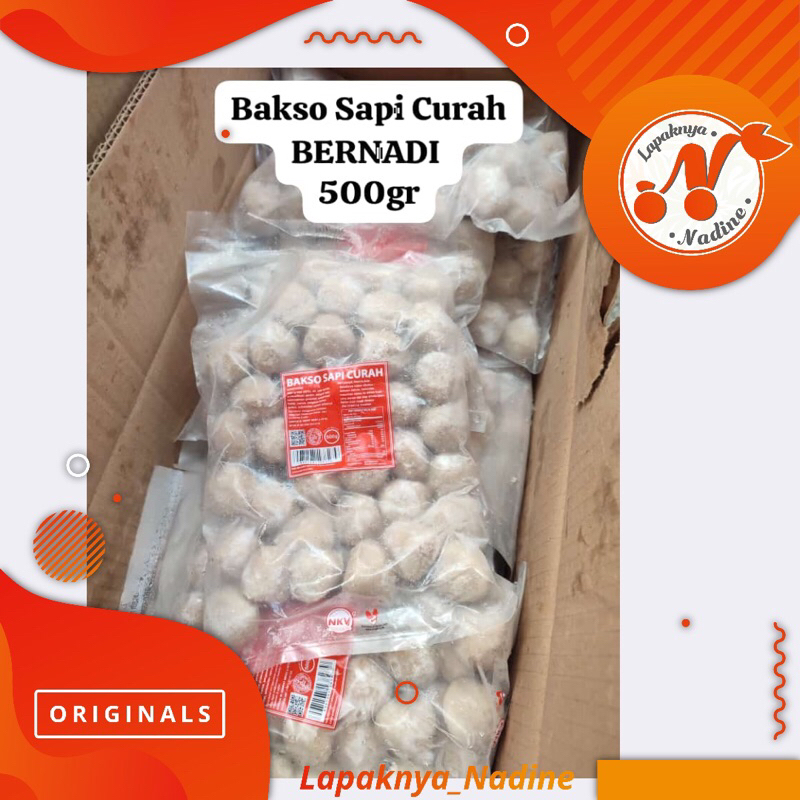 

Bakso Sapi Curah Bernardi 500gr