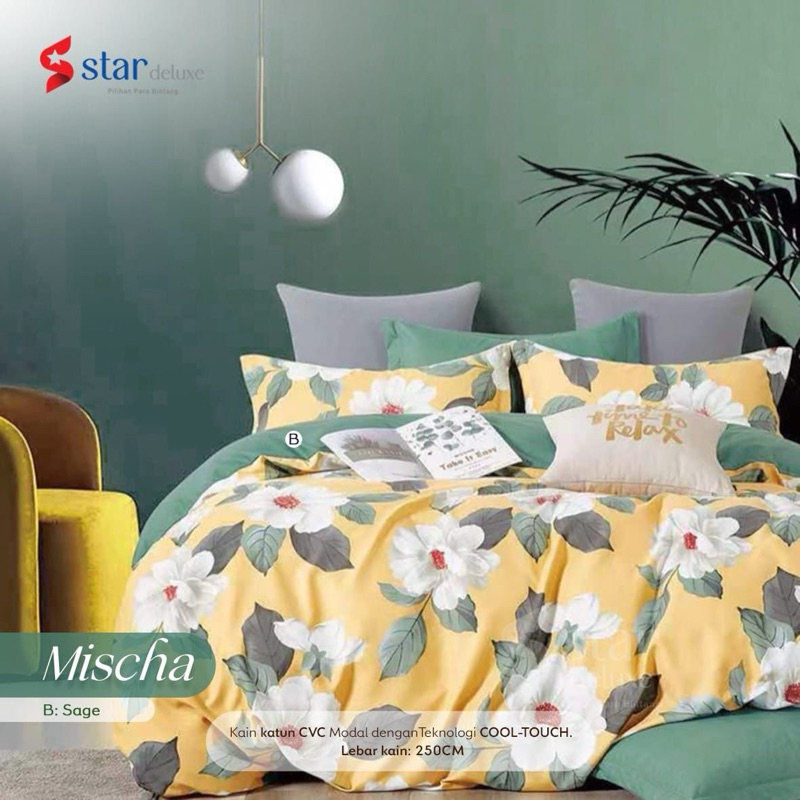 kain sprei meteran mischa star
