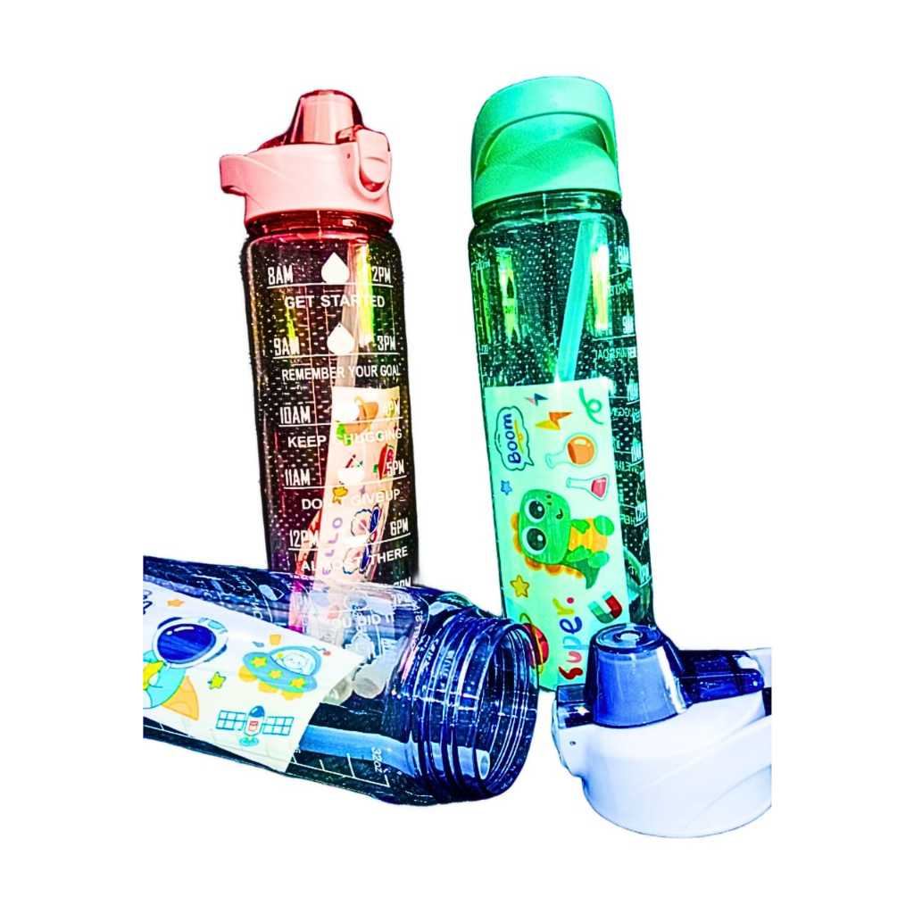 Botol Minum Refill / Botol Minum Motivasi Viral / 1 Liter