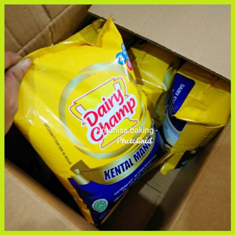 

[♛T9$] DAIRY CHAMP 2.5 KG SUSU KENTAL MANIS SKM Cuci-Gudang