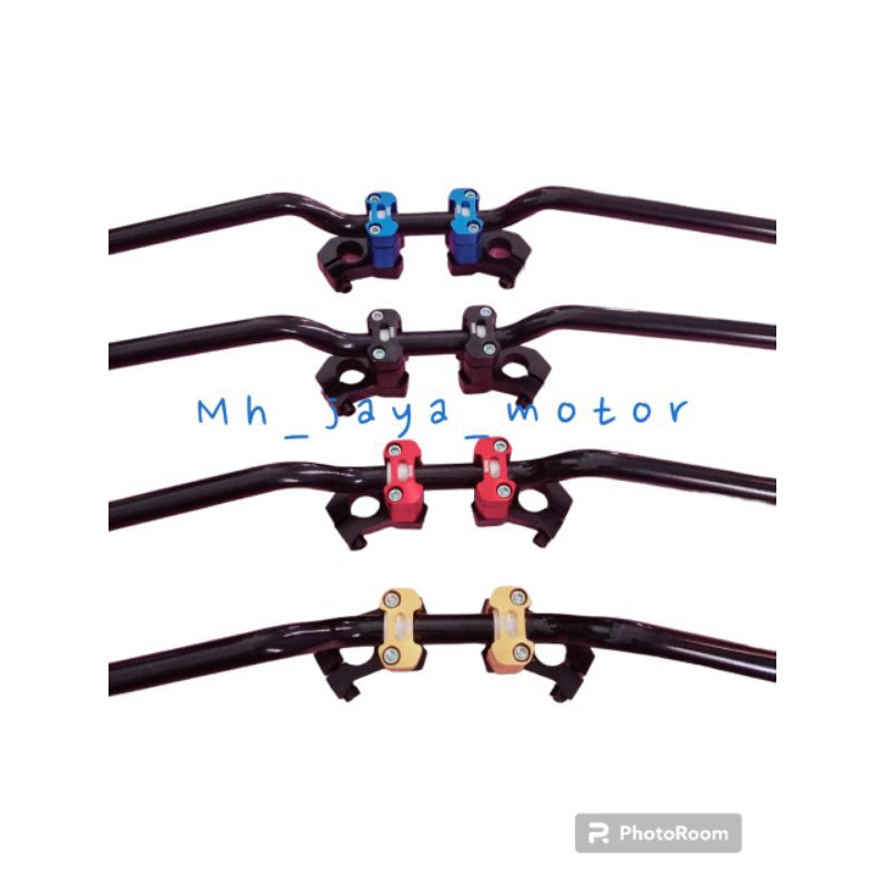 Breket Dudukan Stang Rzr Motor Satria Fu & Honda Sonic plus reset CNC