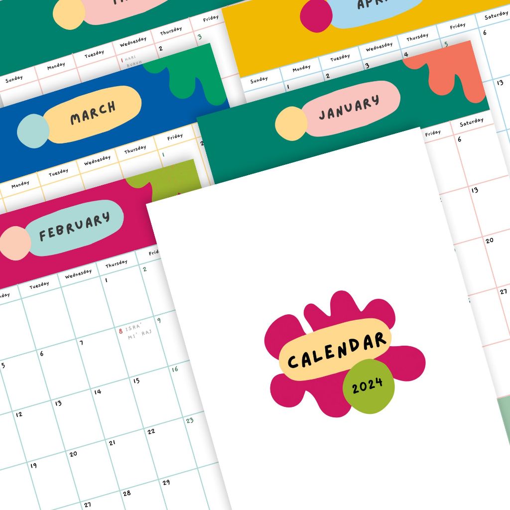 

Kalender Planner 2025 / 2026 - Kuweh Series - Kalender Meja / Kalender dinding / Loose Leaf