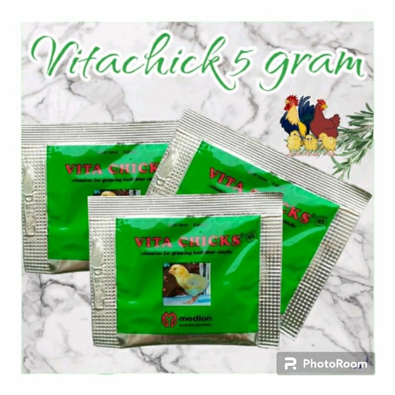 vitachick 5 gram  medion vitamin pertumbuhan anak ayam
