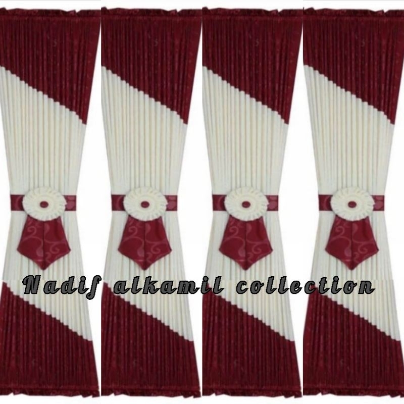 gorden minimalis bahan kain tebal