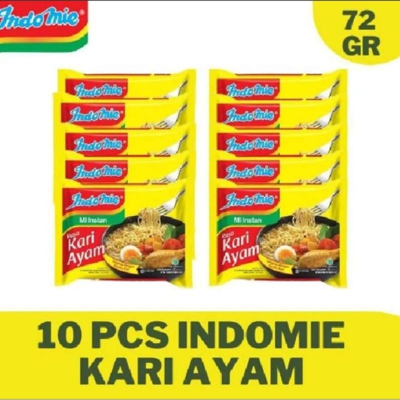 

Indomie kari ayam paket 10 Pcs
