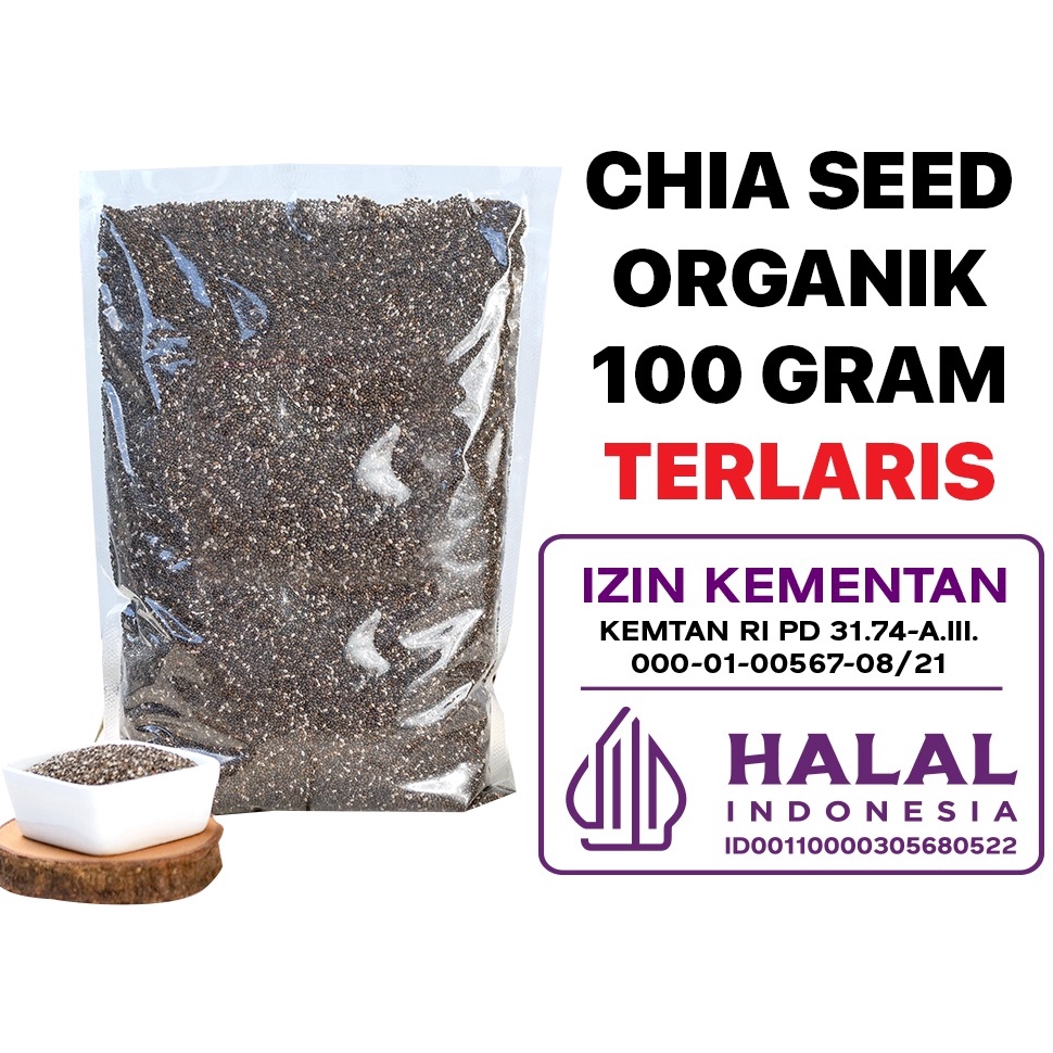 

[✂C86>] Organic Chia Seed 100 GRAM / Organik [142]