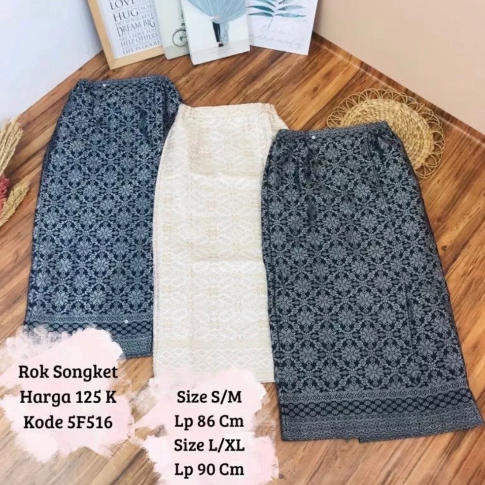 Langsung pesanRr8R2 REALPICT Rok Songket Span Siap Pakai || Rok Songket Jadi Pinggang Karet || Bawah
