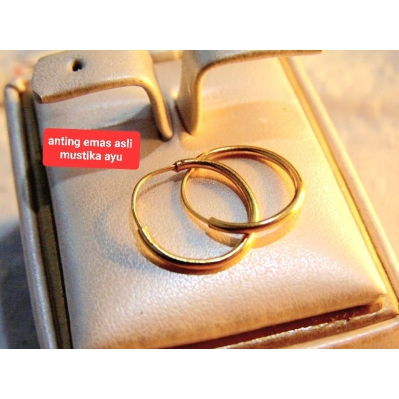 Antung emas muda asli /model ring bola / emas muda anak dan dewasa
