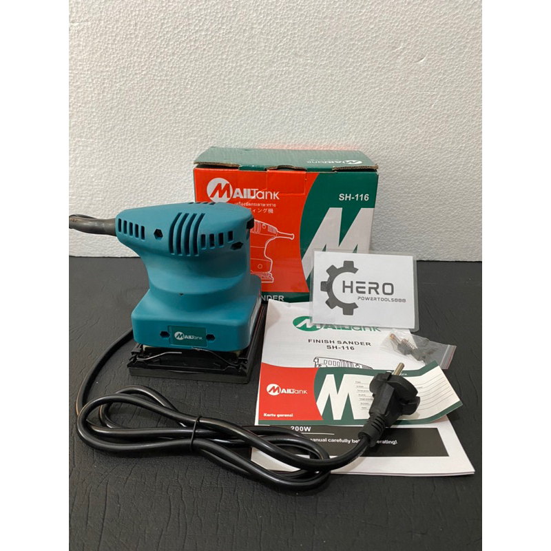Mailtank Sh116-Elektrik Sander Mesin Amplas Kayu Mesin Amplas Tembok Sh116-Electric Sander Sh-116