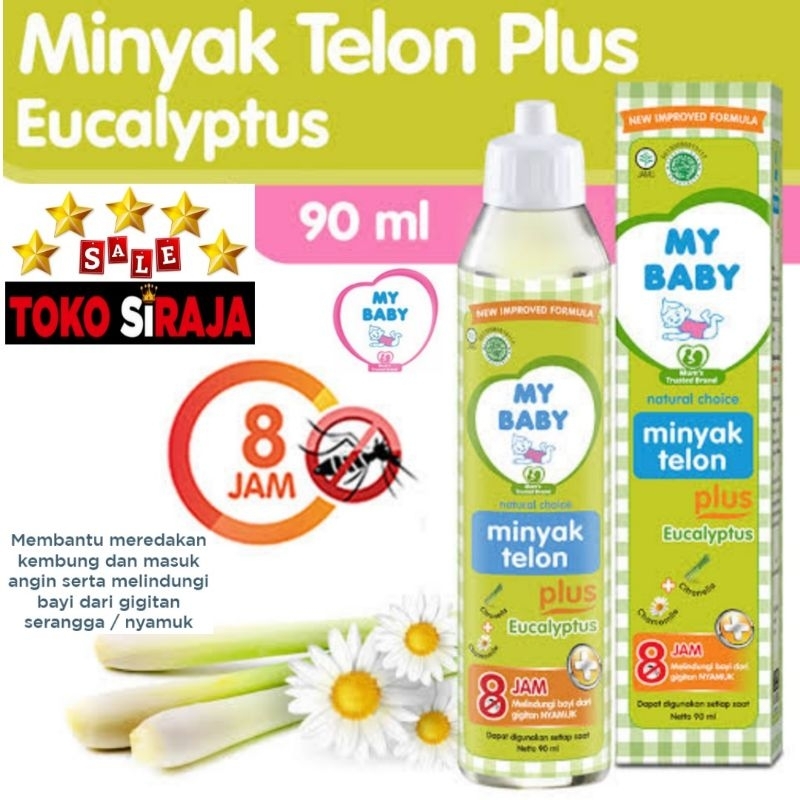 MY BABY MINYAK TELON PLUS EUCALYPTUS 90 ML / MINYAK TELON MY BABY PLUS 90ML