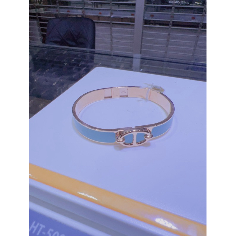 GELANG TANGAN BANGLE FASHION NEW EMAS ASLI ITALY GOLD