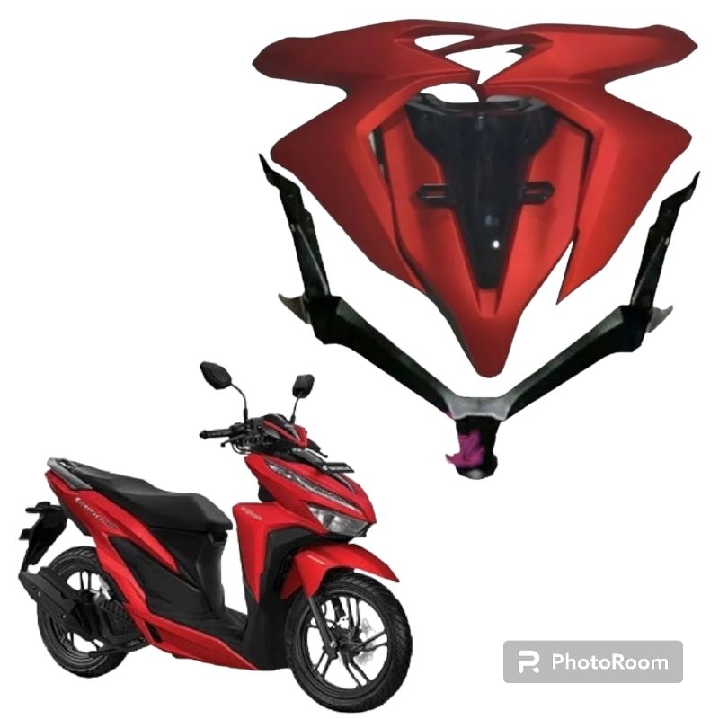 FULL SET BODY BAGIAN DEPAN VARIO 125 150 ALL NEW 2018-2020 MERAH DOFF
